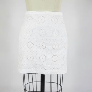 Madewell Beautiful eyelet sunflower skirt.
